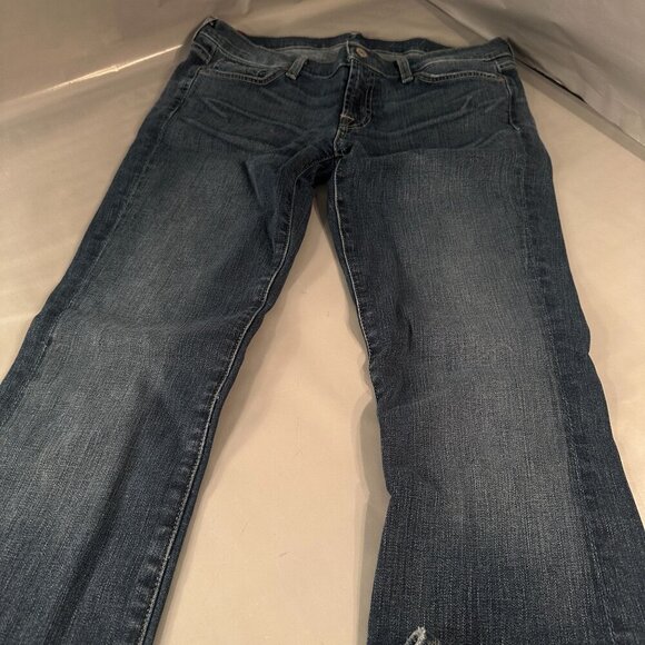 7 For All Mankind Denim Jeans Women Dojo Flared Mid Rise Pants Wide Leg Y2k - Picture 11 of 16